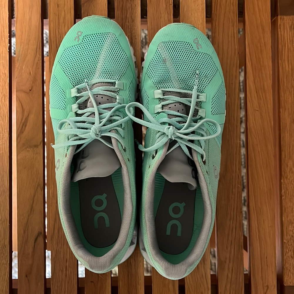 On cloud running shoes